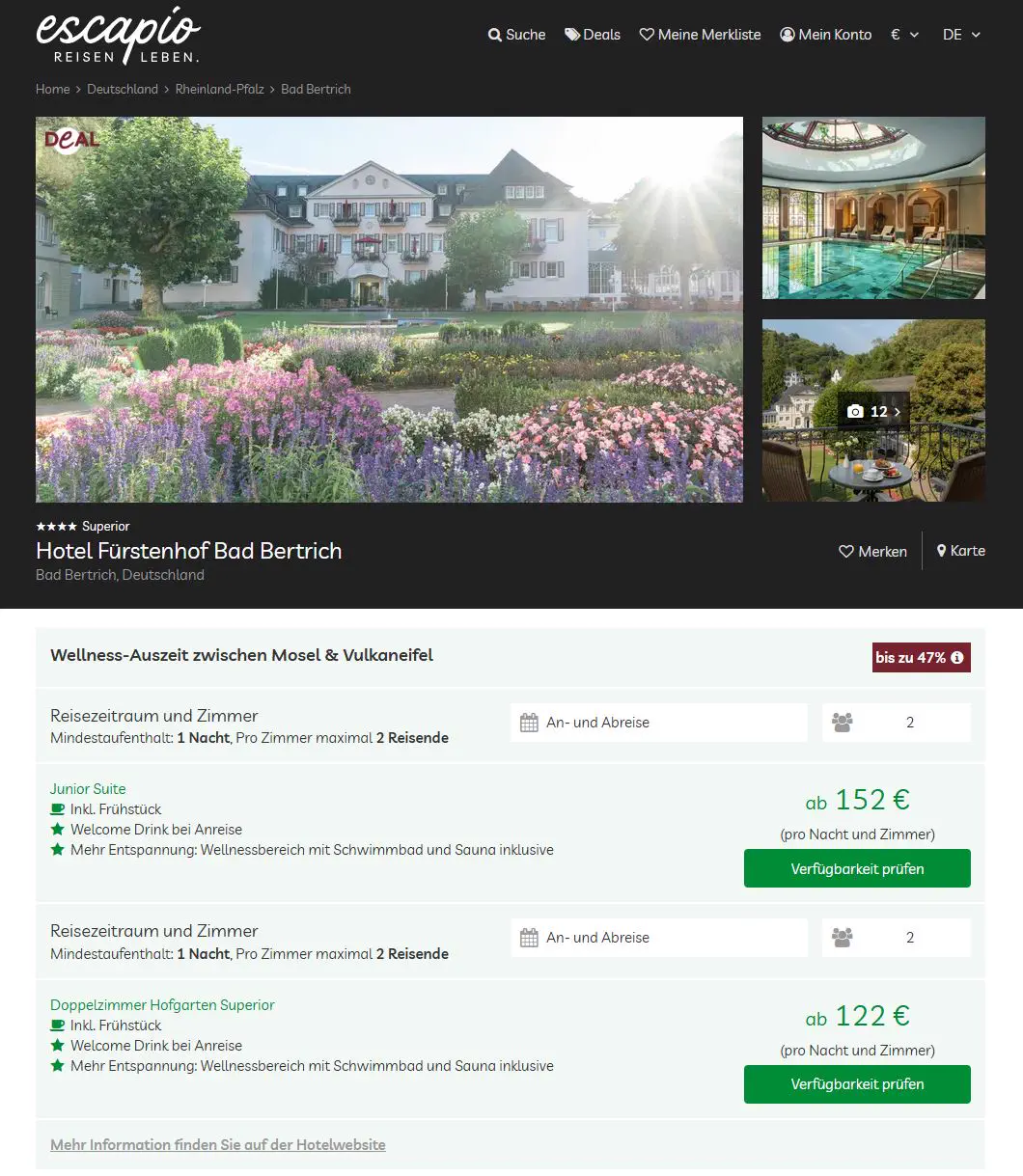 Hotel Fürstenhof – Dealansicht